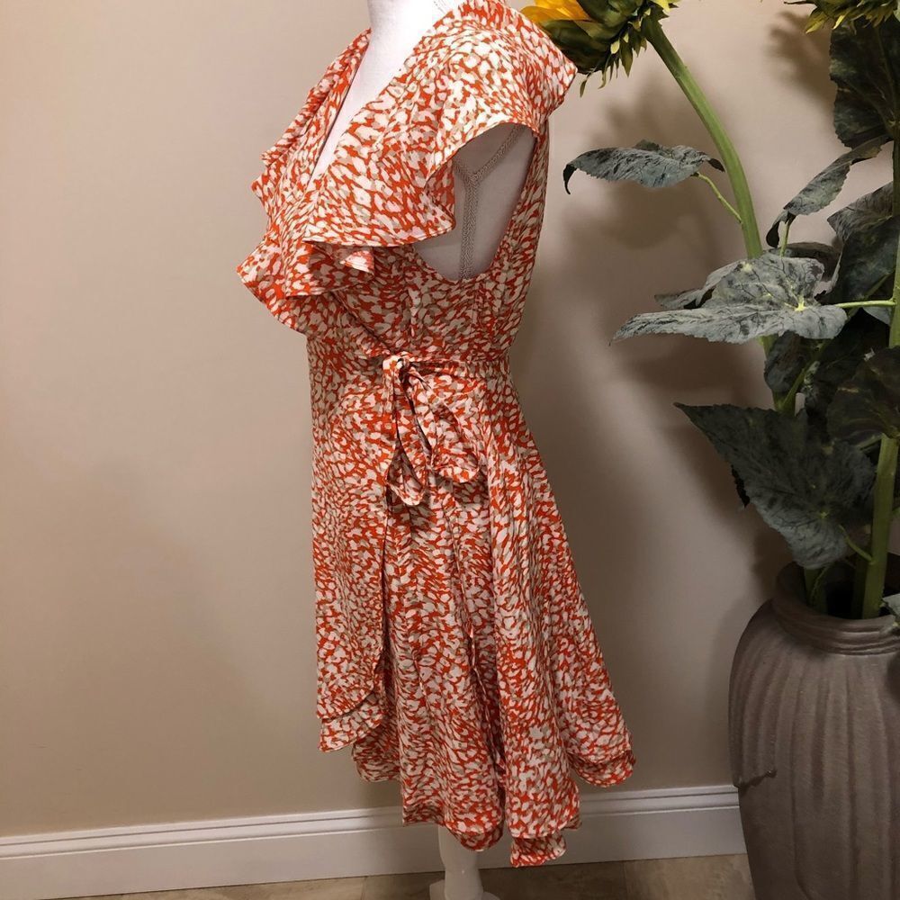 NWOT Free People wrap mini dress size L - Picture 6 of 7